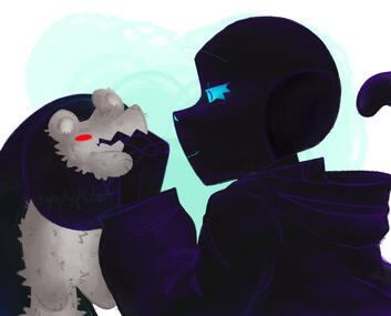 lineless nightmare art with more render